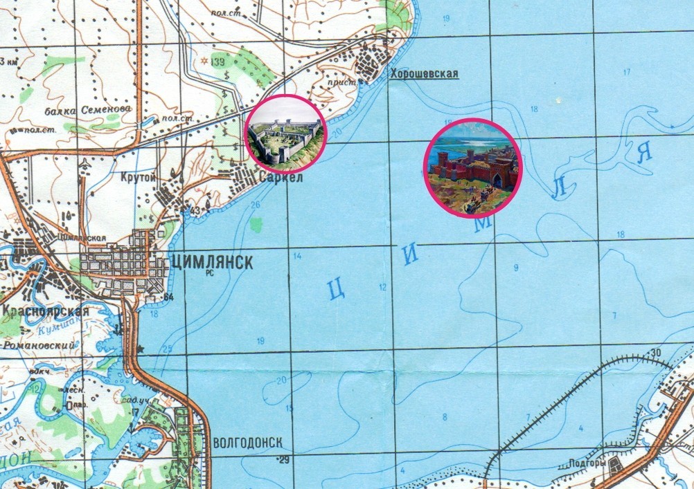 Хазары, Хазарский каганат, Саркел, Правобережное городище, Цимлянское водохранилище