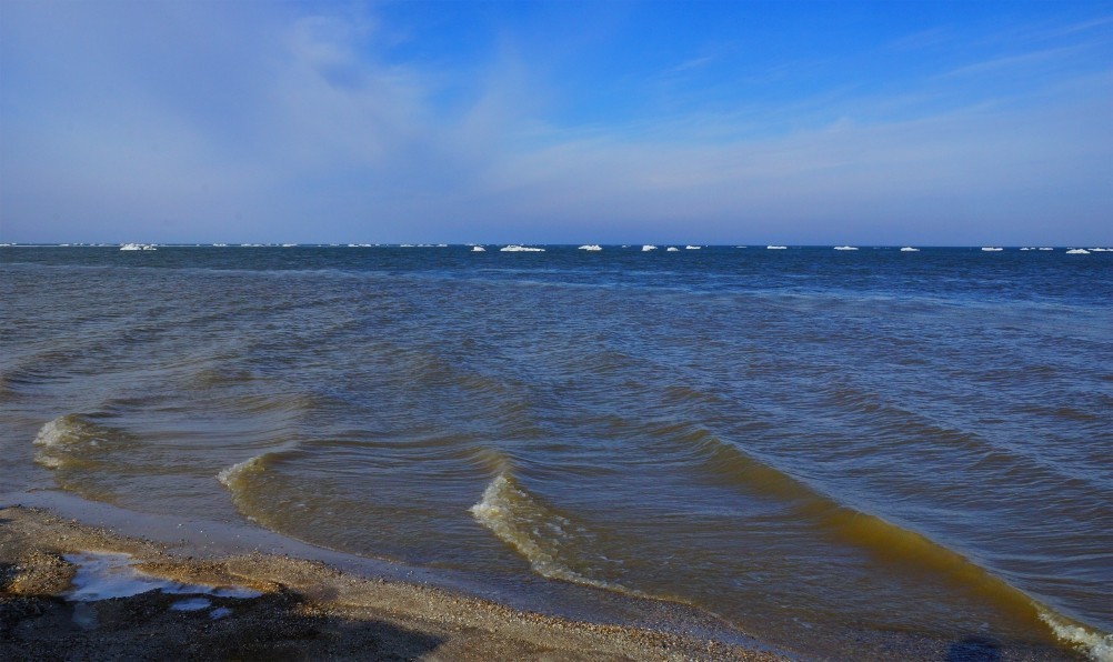 Чумбур-Коса, ледяной прибой Чумбур-Коса, ледяной прибой