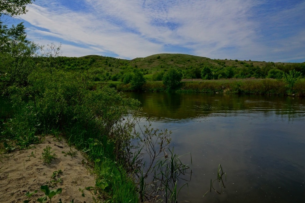Старая мельница у хутора Крутинского на реке Калитве. Старая мельница у хутора Крутинского на реке Калитве.