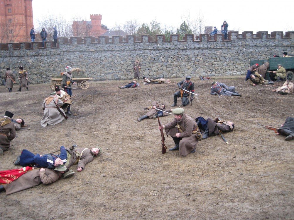 Донской военно-исторический музей, 5-го января представил реконструкцию событий гражданской войны на Дону