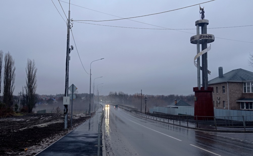 Туман на Ростовском море у нового моста